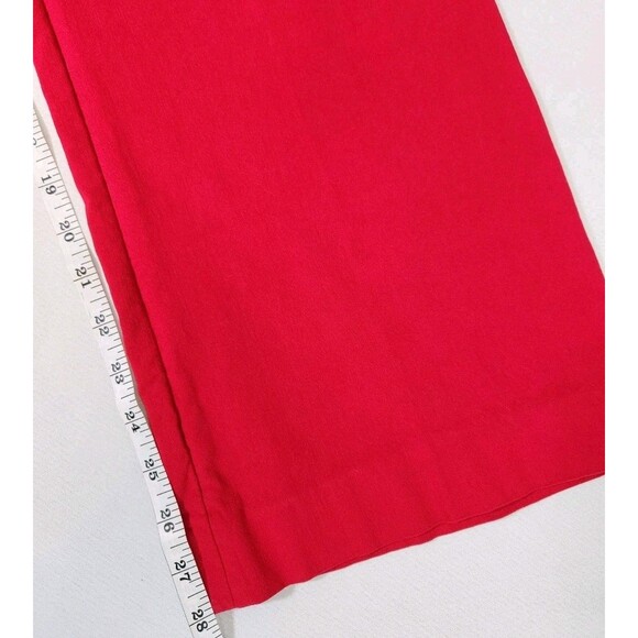 Lane Bryant Ladies 24 Regular Red Pants Stretch Festive Pockets Flat Front - Picture 7 of 9